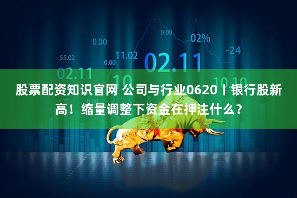股票配资知识官网 公司与行业0620丨银行股新高！缩量调整下资金在押注什么？